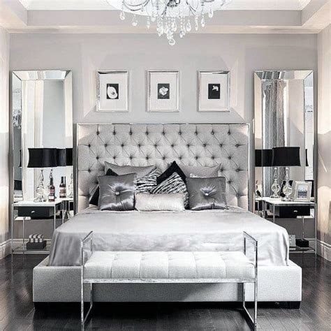 Glamour in the bedroom with kylie bedding by kylie at home. Top 60 Best Grey Bedroom Ideas - Neutral Interior Designs