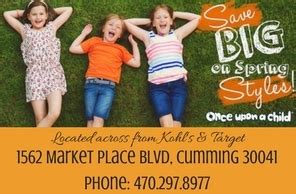 There are no posts about once upon a child in canton yet. Once Upon A Child Cumming Ga & Forsyth County