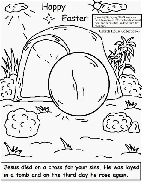 Easter blessing with 3 crosses; Easter Jesus Resurrection Coloring Pages | Easter coloring ...