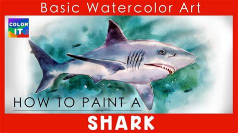 Natural color system / ncs. Blue shark Fish | How to Paint a Watecolor Blue Shark Fish ...