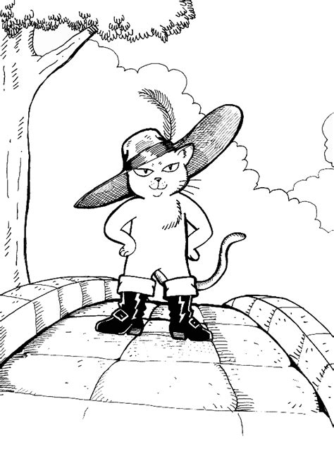 Click on the thumbnails to get a larger, printable version. Puss in Boots Coloring Pages