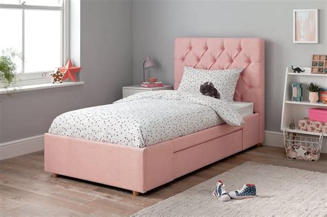 The range comes complete with matching tallboy and bedside table which stylish chrome handles and additional mood lighting via a. Buy Argos Home Harper Single Bed Frame - Pink | Kids beds ...