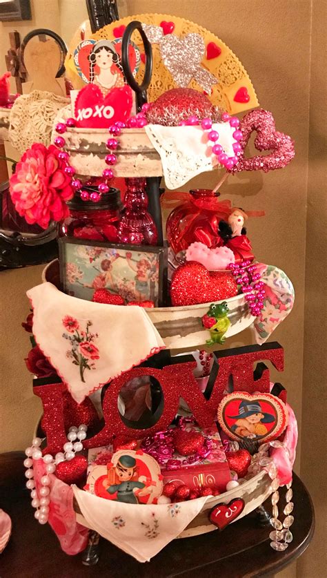 Valentines 3 tier | Valentines, Three tier tray, Be my ...