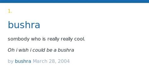 Urban Dictionary: bushra | Urban dictionary, Dictionary, Cool stuff