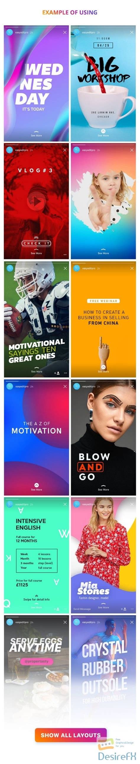 The latest version of adobe premiere pro is required to use the adobe premiere pro templates available for free on mixkit. Videohive Instagram Stories | Instagram story, Instagram ...