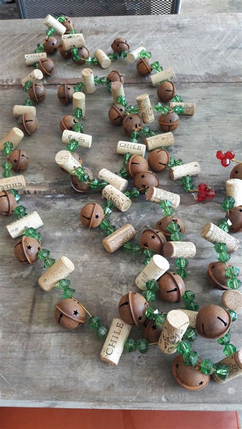 Maybe you would like to learn more about one of these? Christmas tree garland | Cork crafts christmas, Christmas ...