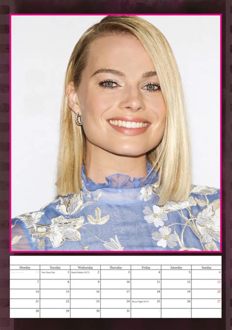 She has received nominations for two academy awards, four golden globe awards. Margot Robbie - Calendars 2020 on UKposters/EuroPosters