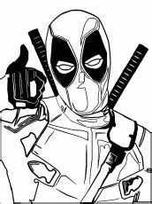 Deadpool is the story of wade wilson, who adopts the alter ego deadpool after a rogue experiment that leaves him with accelerated healing powers.and a dark, twisted sense of humor. Deadpool Coloring Pages | Lugudvrlistscom - Coloring Home