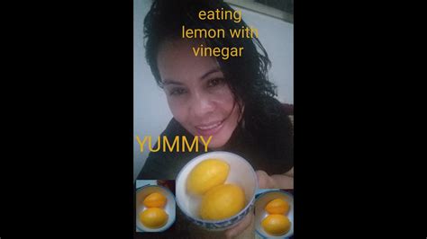 Horticultural vinegar works quickly (usually within a few hours) and naturally degrades into the environment without harming pets, animals or other wildlife. Eating lemon with vinegar - YouTube