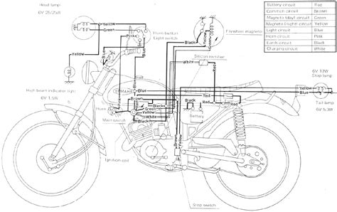 It shows the components of the circuit as simplified shapes, and the knack and signal contacts together with the devices. WC_1889 Yamaha Enduro Wiring Diagram Schematic Wiring