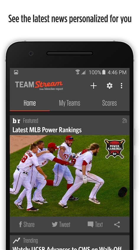 Bleacher report football, london, united kingdom. Bleacher Report: Team Stream - Android Apps on Google Play