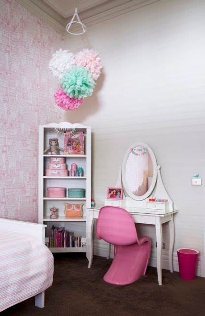 Study table designs with drawers and fixed chair are perfect for kids. Kids Room Interior Design By Little Liberty | Girl room ...