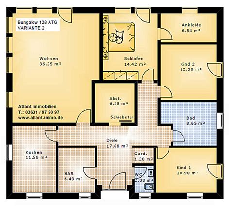 Hier finden sie 118 bungalow oder winkelbungalow vorschläge von hausbaufirmen mit grundrissen und preisen! Bungalow 128 ATG Einfamilienhaus Neubau Massivbau ...