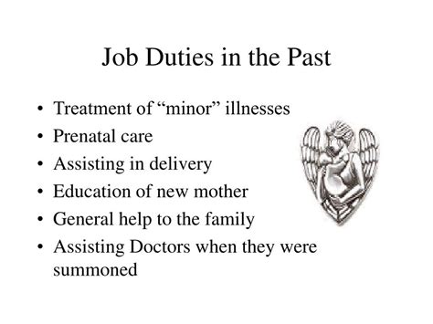 The act stipulated that the welfare of the child should be taken into consideration, therefore undermining the father's rights to custody of his children. PPT - Midwifery: What Comes with the Job? PowerPoint ...