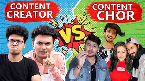 Each platform has a there's no bar to quality. CONTENT CREATOR vs CONTENT CHOR | YOUTUBE VS TIK TOK ...