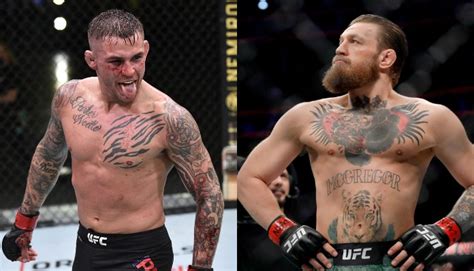Conor mcgregor yelled at dustin poirier while sitting on the canvas after appearing to break a bone in his lower left leg.credit.stacy revere/getty images. Dustin Poirier répond après que Conor McGregor a suggéré ...