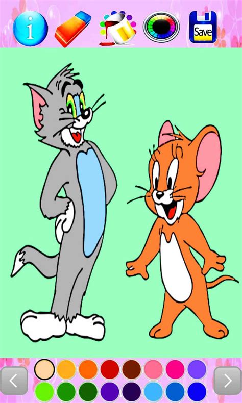 Kids who love cartoons and skateboarding will love it, when you download this free printable tom and jerry coloring page. tom and jerry coloring for Android - APK Download