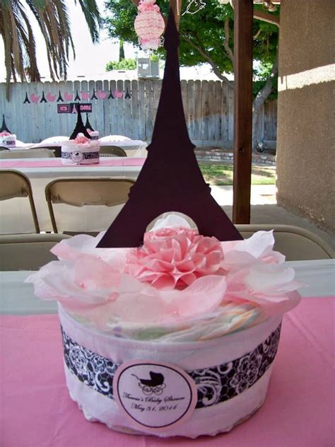 There's something so whimsical about paper fans! Paris Themed Baby Shower Decorations all handmade by my ...