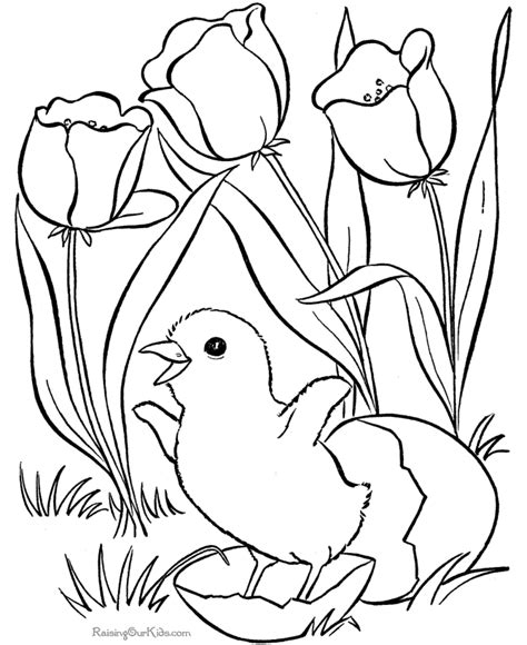 Set up a table outside and keep kids of all ages occupied with these spring pictures to color. Spring Coloring Pages | Spring picture to print and color ...