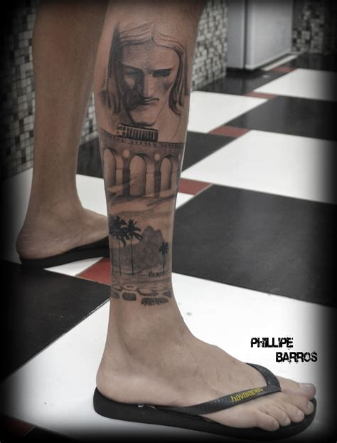 La nueva mansión de neymar. rio de janeiro / /tattoo tatuagem Preto e cinza Black and ...