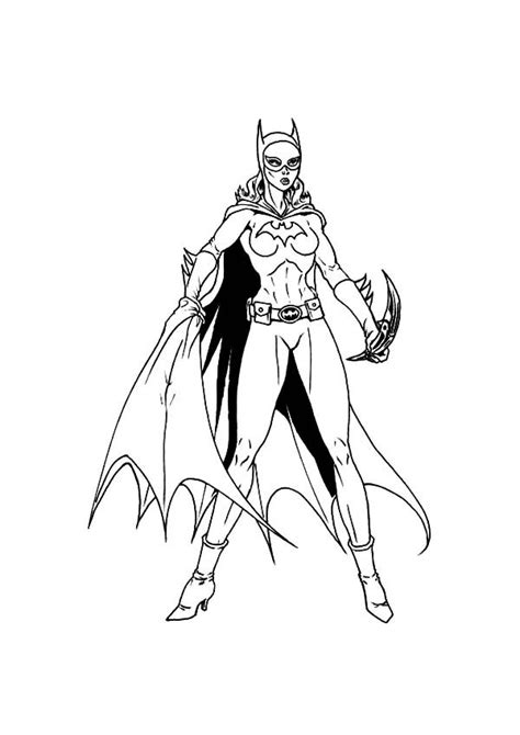 Batgirl is one of batman s side kicks like robin and a member of the batman family. Batgirl Ready to Throw Her Weapon Coloring Pages | Best ...