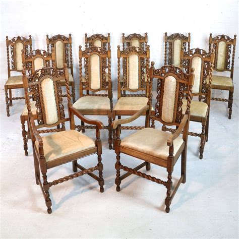 A wide variety of antique dining room furniture for sale options are available to you, such as design style, wood style, and material. Set Of 12 Jacobean Carved Oak Dining Chairs - Antiques ...