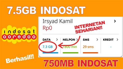 Kuota gratis telkomsel 300mb hingga 2gb. REAL! Cara mendapatkan kuota GRATIS indosat hingga 7.5GB terbaru 2020 - YouTube