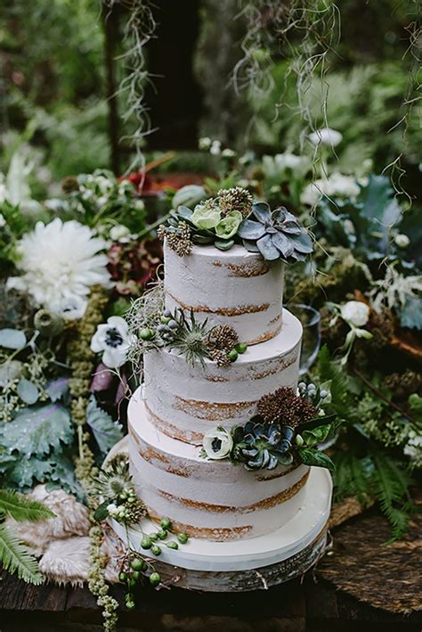 Lavender is delicious in the cake itself or you can confine its use to the decoration of the cake. 11 of the Best Naked Wedding Cakes| CHWV