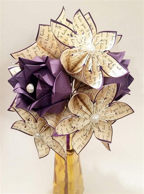 Amazon.com: Paper Flowers & Roses Dozen- Customized First ...