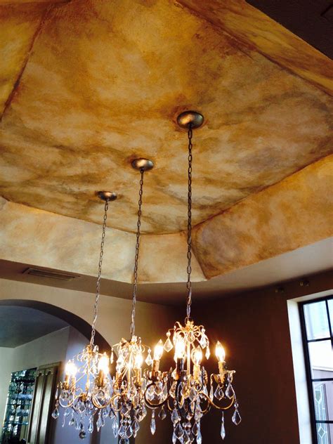 Architects, owners and residents no longer need to worry about. Faux finish on the ceiling with antique gold metallic ...