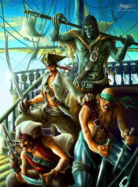 An a4 sized piece of paper. Barbary pirates | Pirates, Pirate art, Art