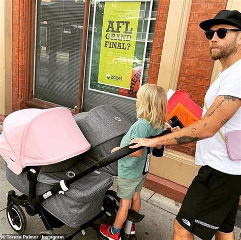 Teresa palmer and mark webber have some happy news to share! Teresa Palmer, 33, heads out with her brood to get newborn ...