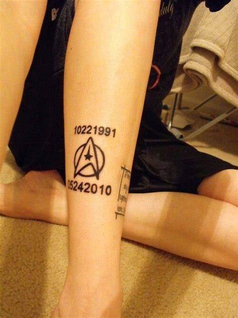 And his niece and nephew. Star Trek Tattoo- I want the words "boldly go" underneath ...