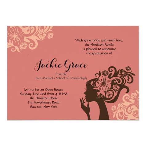 2021 graduation invitations are better when you add a quotation that will describe your hard work to attain what you have now. Create your own Invitation | Zazzle.com | Graduation invitations, Cosmetology, Beauty school ...