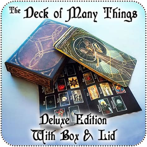 Buy deck of many things on ebay. Deck Of Many Things Deluxe D&D Tarot Cards In Rigid Box