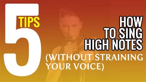 Oct 11, 2019 · take a long, deep breath and hold it for a few seconds then release it slowly. How to Sing High Notes Without Straining Your Voice - YouTube