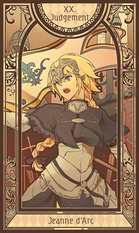 Fate stay night tarot cards fanart anime tarot card decks fan art cartoon movies anime music animation. F/A tarot card | Fate apocrypha ruler, Joan of arc fate ...