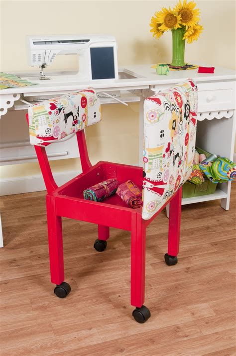 Fixer upper's joanna gaines installed a large vintage sideboard with extra storage in this dining room and filled it with craft supplies. The Alexander Henry chair in red. The seat lifts for added ...