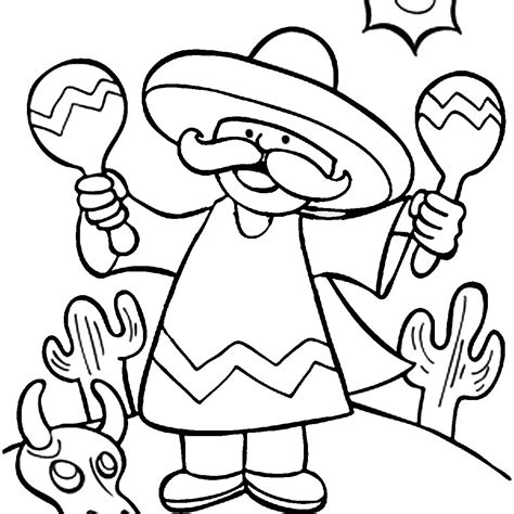 Cinco de mayo coloring pages from coloring home 07 of 11 Fiesta Coloring Pages Free Printable at GetDrawings | Free ...