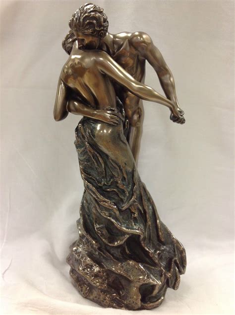 How to add a pop of color. NUDE male female Bronze statue sculpture THE LOVERS ...