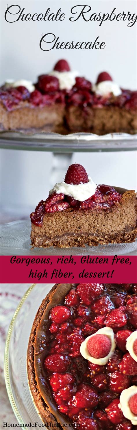 The combination of fresh berries and cream is a delicious treat. Chocolate Raspberry Cheesecake. Gluten Free, high fiber ...