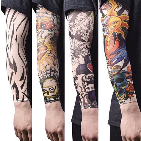 Konsait full brazo tatuajes temporales, grande tatuaje temporales mangas negro tatuaje impermeable cuerpo pegatinas para adultos hombre mujer, dragón, cráneo, rosa, rosa (24 hojas) 4,6 de 5 estrellas. Par De Mangas Para Brazos De Tatuaje Para Hombre Tattoo ...