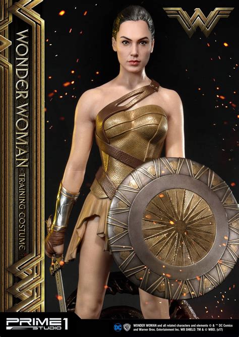 Рожденная от зевса полубогиня диана (галь гадот) была амазонской принцессой и несокрушимым воином, дочерью королевы ипполиты (конни нильсен) и племянницей генеральши антиопы. Wonder Woman in Training Costume Statue by Prime 1 Studio ...
