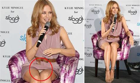 Granny in soaked panties fingering hairy and swollen cunt. Kylie Minogue flashes her knickers as she promotes Sloggi ...