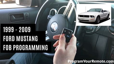 Do this within 8 seconds. How To Program A Ford Mustang Remote Key Fob 1999 - 2009 ...