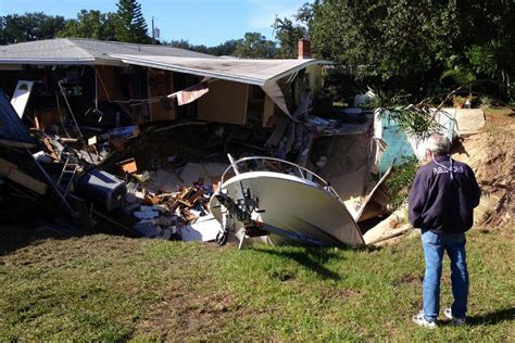 Watch for further structural damage if you originally decided to stay in your home because you saw no signs of damage impact from the sinkhole, continue checking for signs of damage impact. Which of the following should you NOT do if you think you ...