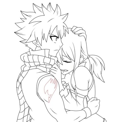 Lol nalu collab (nerd and gangster au). Fairy Tail Natsu Coloring Pages | anime fanatic ...