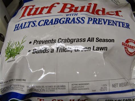 Scotts halts crabgrass & grassy weed preventer. Halts Crabgrass Preventer Label