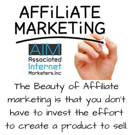 The Beauty of Affiliate marketing is that you don't have ...