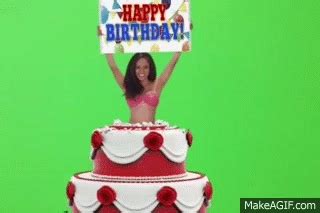 A pop out cake, popout cake, jump out cake, or surprise cake is a large object. Happy birthday, girl jumps out of cake on Make a GIF